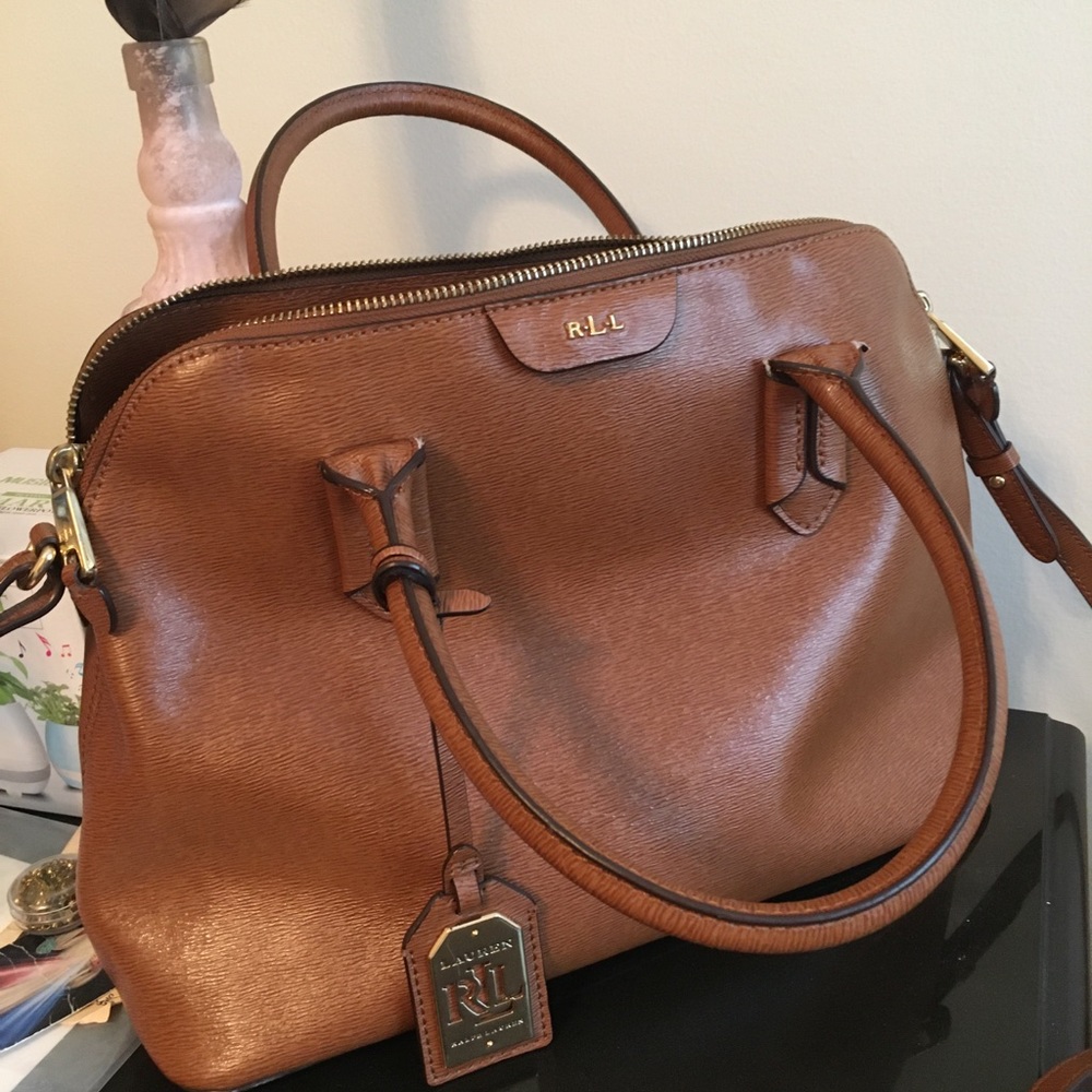 Genuine Leather Ralph Lauren Handbag
